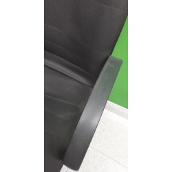 Silla de oficina tapizado tela negra